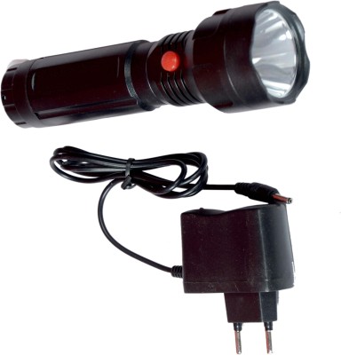 NextTech JY-1702 RECHARGEABLE LED FLASHLIGHT FT-340 Torch(Black, 16 cm, Rechargeable)