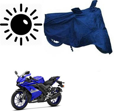 RPSENTTERPR Waterproof Two Wheeler Cover for Yamaha(R15 V3, Blue)