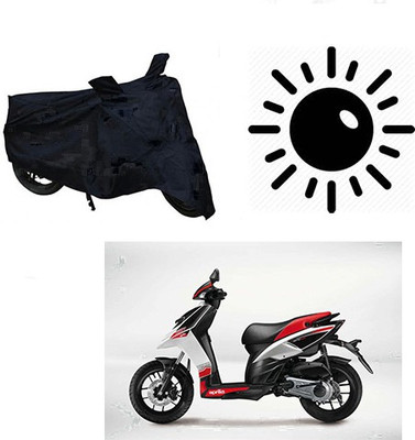 Amozkart Waterproof Two Wheeler Cover for Aprilia(SR 125, Black)