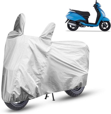 HMS Two Wheeler Cover for TVS(Jupiter, Silver)