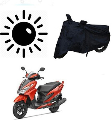 SRENTERPRISES Two Wheeler Cover for Honda(Grazia, Black)