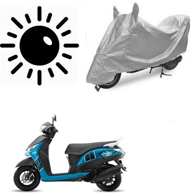 Atulit enterprises Waterproof Two Wheeler Cover for Yamaha(Alpha, Silver)