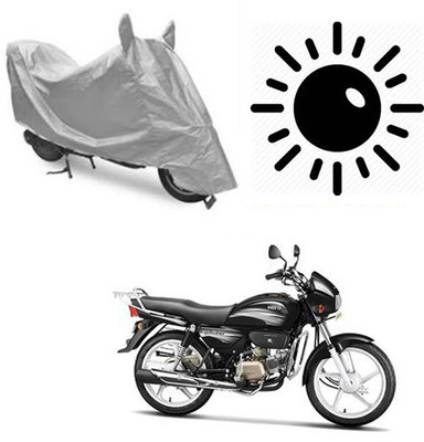 RPSENTTERPR Waterproof Two Wheeler Cover for Hero(Splendor Plus, Silver)