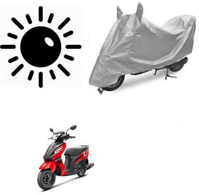 Atulit enterprises Waterproof Two Wheeler Cover for Suzuki(Let's, Silver)