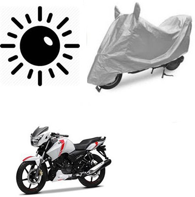 RPSENTTERPR Waterproof Two Wheeler Cover for TVS(Apache, Silver)