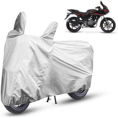 AutoRetail Two Wheeler Cover for Bajaj(Pulsar 220F, Silver)