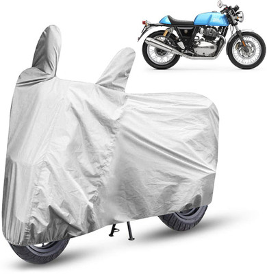 AutoRetail Two Wheeler Cover for Royal Enfield(Continental GT, Silver)