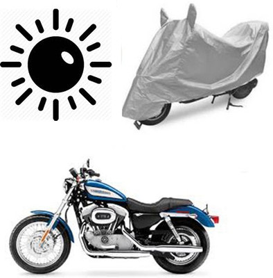 Atulit enterprises Waterproof Two Wheeler Cover for Harley Davidson(XL 883, Silver)