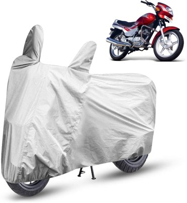 HMS Two Wheeler Cover for TVS(Victor GLX, Silver)