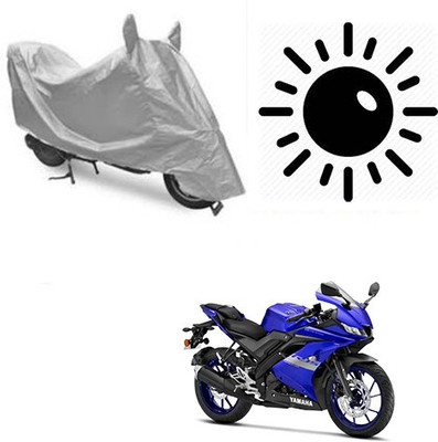 Atulit enterprises Waterproof Two Wheeler Cover for Yamaha(R15 V3, Silver)