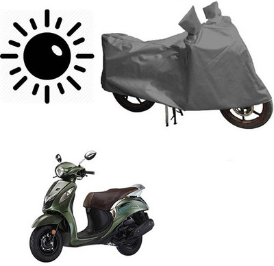 RPSENTTERPR Waterproof Two Wheeler Cover for Yamaha(Fascino, Grey)