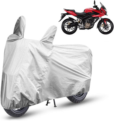 AutoRetail Two Wheeler Cover for Bajaj(Pulsar AS 150, Silver)