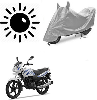 Atulit enterprises Waterproof Two Wheeler Cover for TVS(Star Sport, Silver)