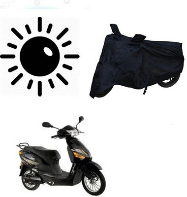 SRENTERPRISES Two Wheeler Cover for Hero(Electric Zippy, Black)