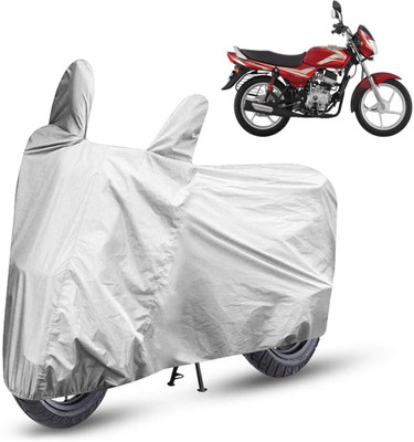 AutoRetail Two Wheeler Cover for Bajaj(CT100, Silver)