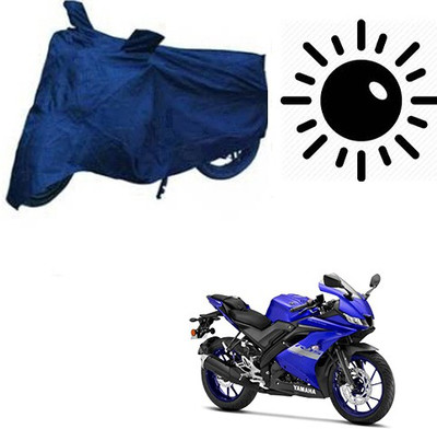 RPSENTTERPR Waterproof Two Wheeler Cover for Yamaha(R15 V3, Blue)