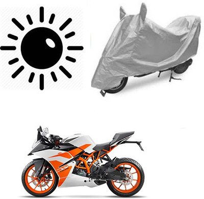 RPSENTTERPR Waterproof Two Wheeler Cover for KTM(Duke 200, Silver)