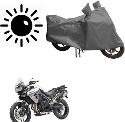 RPSENTTERPR Waterproof Two Wheeler Cover for Triumph(Tiger 800 XR, Grey)