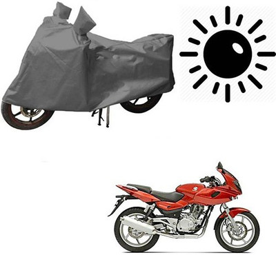 RPSENTTERPR Waterproof Two Wheeler Cover for Bajaj(Pulsar 220 DTS-i, Grey)