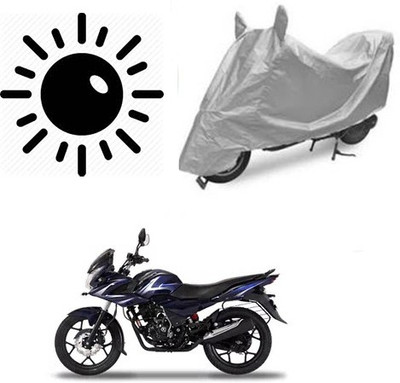 Atulit enterprises Waterproof Two Wheeler Cover for Bajaj(Discover 150 f, Silver)