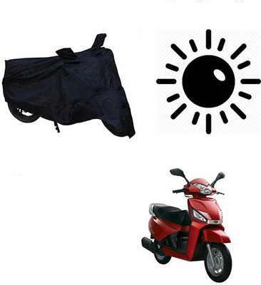Atulit enterprises Waterproof Two Wheeler Cover for Mahindra(Gusto, Black)