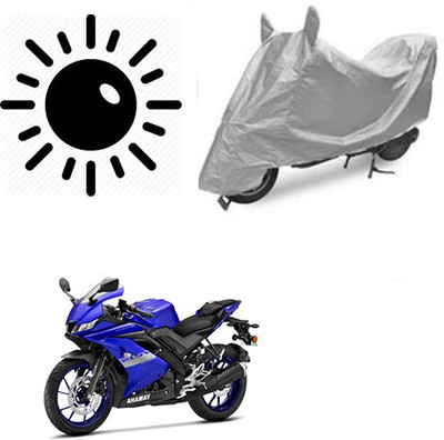 Atulit enterprises Waterproof Two Wheeler Cover for Yamaha(R15 V3, Silver)
