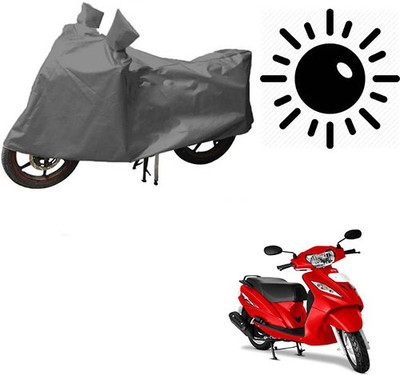 Atulit enterprises Waterproof Two Wheeler Cover for TVS(Wego, Grey)