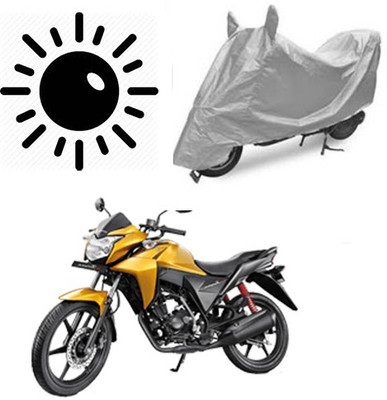RPSENTTERPR Waterproof Two Wheeler Cover for Honda(CB Twister, Silver)