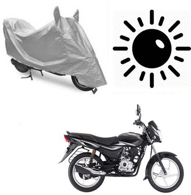 dashark Waterproof Two Wheeler Cover for Bajaj(Platina 100 DTS-i, Silver)