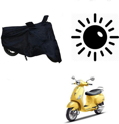 Atulit enterprises Waterproof Two Wheeler Cover for Piaggio(Vespa SXL, Black)