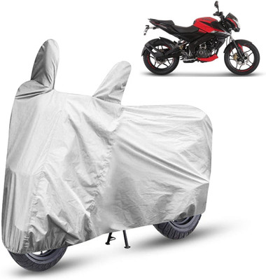 AutoRetail Two Wheeler Cover for Bajaj(Pulsar 160 NS DTS-i, Silver)
