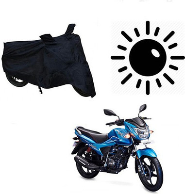 RPSENTTERPR Waterproof Two Wheeler Cover for TVS(Victor New, Black)