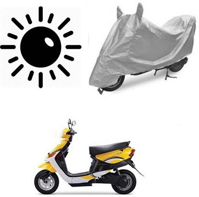 Atulit enterprises Waterproof Two Wheeler Cover for Indus(Yo, Silver)