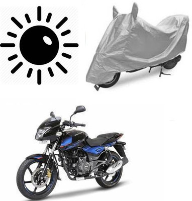 Atulit enterprises Waterproof Two Wheeler Cover for Bajaj(Pulsar 150 DTS-i, Silver)