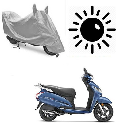 Atulit enterprises Waterproof Two Wheeler Cover for Honda(Activa 125, Silver)