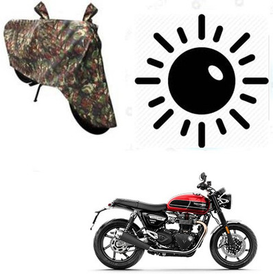 Atulit enterprises Waterproof Two Wheeler Cover for Triumph(Twin, Multicolor)