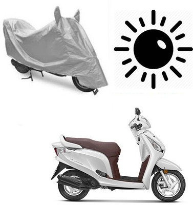 RPSENTTERPR Waterproof Two Wheeler Cover for Honda(Aviator, Silver)