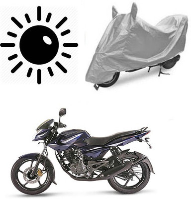 RPSENTTERPR Waterproof Two Wheeler Cover for Bajaj(Pulsar 135 LS DTS-i, Silver)