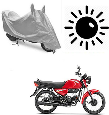 dashark Waterproof Two Wheeler Cover for Hero(HF Dawn, Silver)