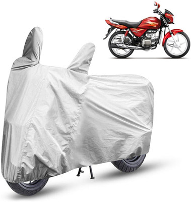 HMS Two Wheeler Cover for Hero(Splendor Pro, Silver)