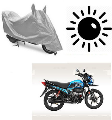 SRENTERPRISES Two Wheeler Cover for Honda(Passion Pro TR, Silver)