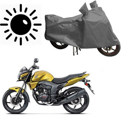RPSENTTERPR Waterproof Two Wheeler Cover for Honda(CB Trigger, Grey)