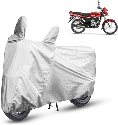 AutoRetail Two Wheeler Cover for Bajaj(Platina, Silver)