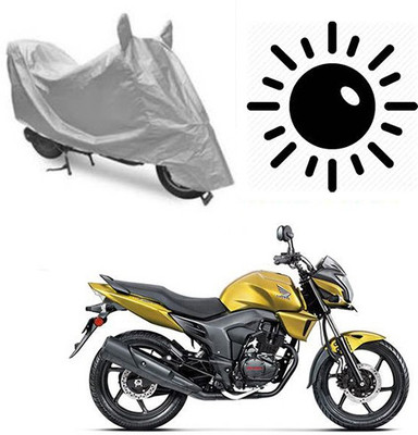 Atulit enterprises Waterproof Two Wheeler Cover for Honda(CB Trigger, Silver)