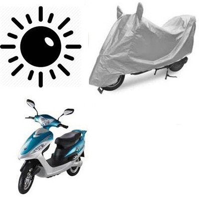 dashark Waterproof Two Wheeler Cover for BSA Motors(Diva, Silver)