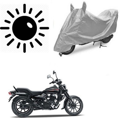 Atulit enterprises Waterproof Two Wheeler Cover for Bajaj(Avenger 150 Street, Silver)