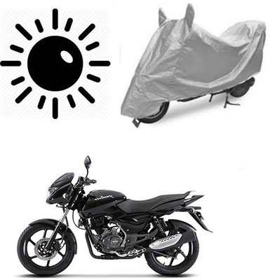 Atulit enterprises Waterproof Two Wheeler Cover for Bajaj(Pulsar 150, Silver)