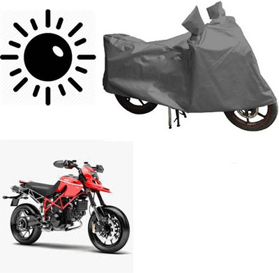 RPSENTTERPR Waterproof Two Wheeler Cover for Ducati(Hypermotard, Grey)