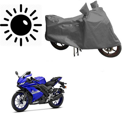 Atulit enterprises Waterproof Two Wheeler Cover for Yamaha(R15 V3, Grey)