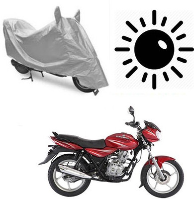 Atulit enterprises Waterproof Two Wheeler Cover for Bajaj(Discover 125 DTS-i, Silver)